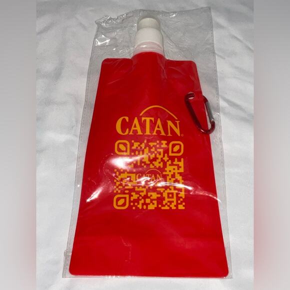 NEW SETTLERS OF CATAN PROMO THERMOS DRINK WATER FLASK POUCH - Picture 1 of 6